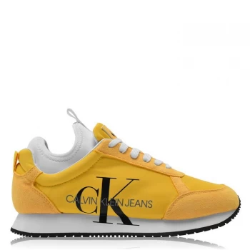 Calvin Klein Jeans Jemmy Low Top Suede Trainers - Lemon Chrome