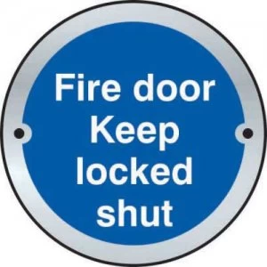 FireDoor KeepLockedShut Satin Anod.Alum.