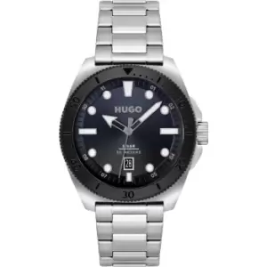 Gents HUGO #VISIT Stainless Steel Bracelet Watch