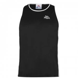 Lonsdale Box Vest Mens - Black/White