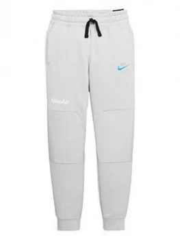 Nike Older Boys Air Pant - Grey/Blue, Grey/Blue Size M 10-12 Years