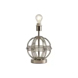 Vestal Round Table Lamp, E27, Polished Nickel