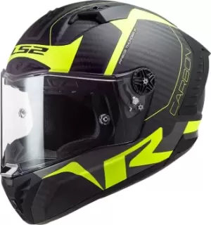 LS2 FF805 Thunder Racing1 Carbon Helmet, black-yellow, Size L, black-yellow, Size L