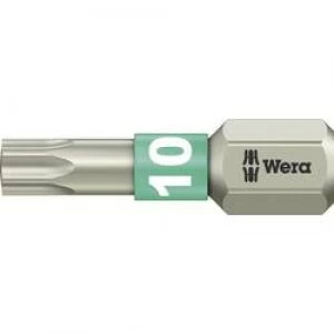 Torx bit T 10 Wera 38671 TS TX 10 X 25 MM Stainless steel