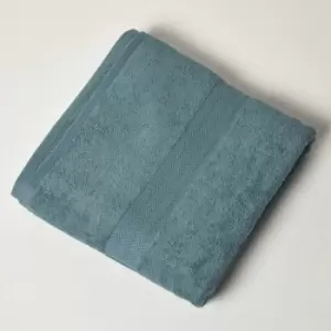 HOMESCAPES Teal 100% Combed Egyptian Cotton Jumbo Towel 500 GSM - Teal