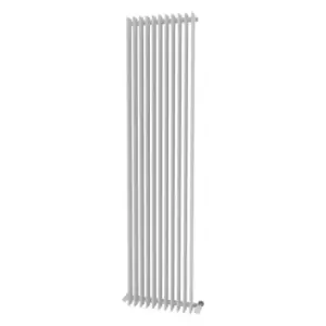 Ximax Atlantic Satin White Vertical Designer Radiator, (W)420mm X (H)1800mm