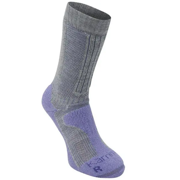 Karrimor Merino Fibre Midweight Walking Socks Ladies - Grey 4 -8