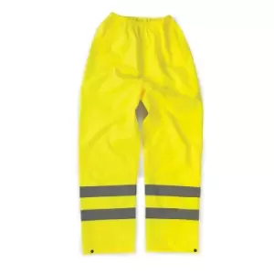 Tough Grit 497378 Hi-Vis Waterproof Trousers Yellow S