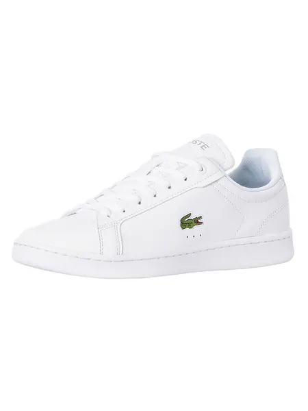 Lacoste Carnaby Pro BL23 1 SMA Leather Trainers White/White 9 UK