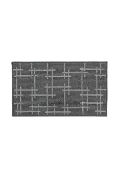 Vector Machine Washable Latex Backed Doormat, 40x70cm, Grey