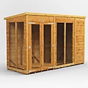 Power Garden Shed 104PPSH Golden Brown 10x4