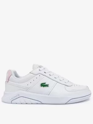 Lacoste Game Advance 0722 Trainers, White/Pink, Size 3, Women