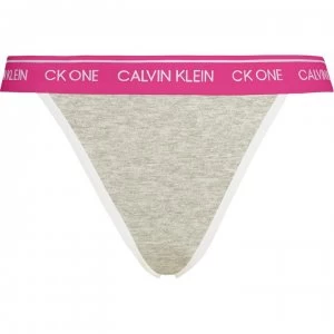 Calvin Klein ONE Cotton Thong - BUFF HEATHER WB