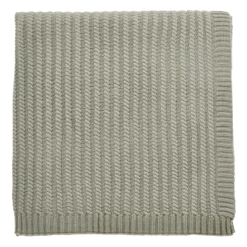 Bedeck of Belfast Navah Knit Throw - SAGE