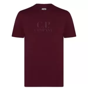 CP Company Tonal Logo T-Shirt - Red