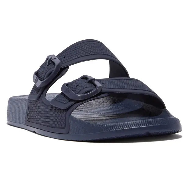 Fitflop Womens iQUSHION Adjustable Buckle Sliders UK Size 8 (EU 42) Midnight Navy FIT044-MNAVY-8