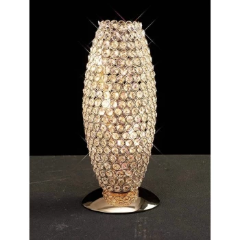 Kos Table Lamp 3 Bulbs gold / crystal