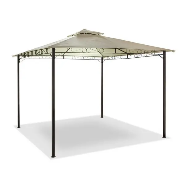 Suntime Malaga Steel Open Sided Gazebo - Grey 42 Inch