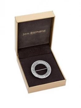 Jon Richard Cubic Zirconia Circle Brooch