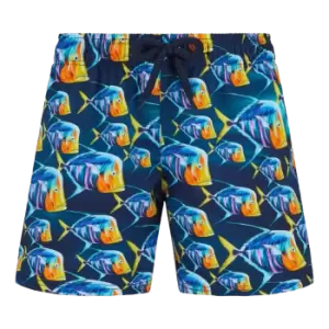 Boys Stretch Swim Shorts Piranhas - Joris - Blue - Size 12 - Vilebrequin