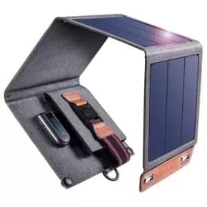 Choetech Foldable Solar Panel - USB, 14W - Black