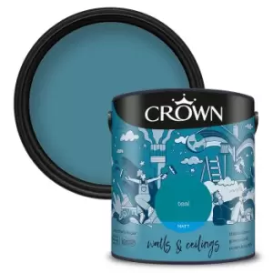 Crown Standard Matt Emulsion Teal - 2.5L