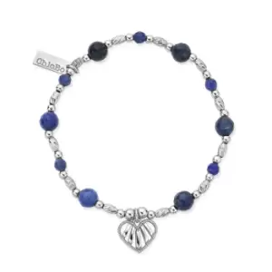 ChloBo Silver Heart of Dreams Sodalite Bracelet