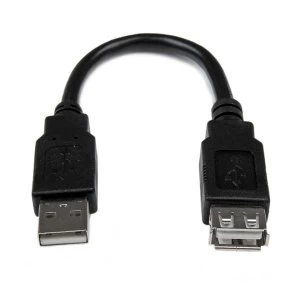 StarTech 6" USB 2.0 Extension Adapter Cable A to A MF