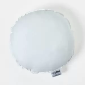 Homescapes - Super Microfibre Round Circular Shaped Cushion Pad 40cm (16') - White