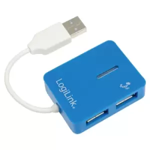 LogiLink USB 2.0 4-Port Hub 480 Mbps Blue