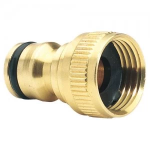 Draper Expert Brass Hose Pipe Tap Connector 1/2" / 12.5mm Pack of 1