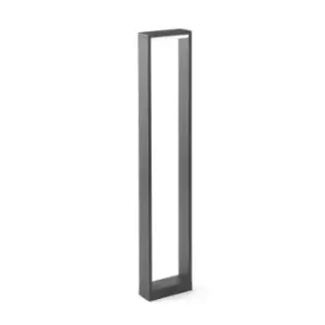 Alp LED Outdoor Tall Bollard Light Dark Grey IP54