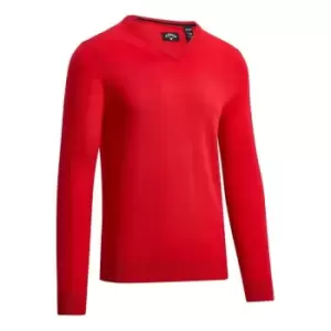 Callaway V Neck Sweatshirt Mens - Red