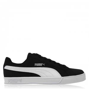 Puma Smash Vulc Trainers Mens - Black/White