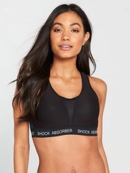 Shock Absorber Ultimate Run Bra Padded - Black, Size 38, Women