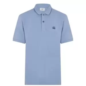 CP COMPANY Boys Logo Polo Shirt - Blue