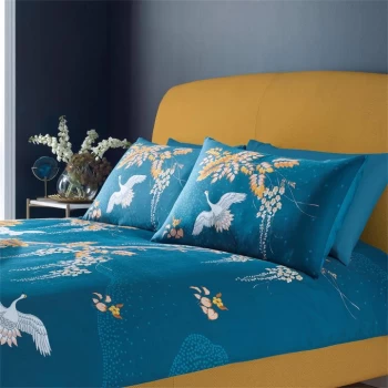 Biba Wisteria Duvet Pillowcase - Teal