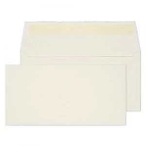 Creative Senses Handmade Envelopes DL Peel & Seal 110 x 220 mm Plain 190 gsm Beautifully White Pack of 50