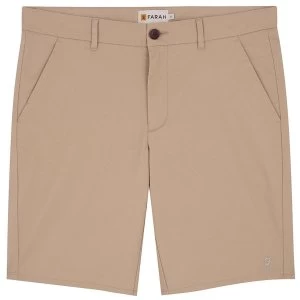 Farah Mens Bassett Chino Shorts Burnt Sand 40