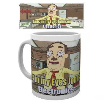 Rick and Morty - Ants In My Eyes Johnson White Mug