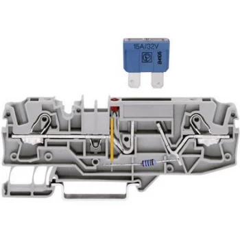 Fuse terminal 7.50 mm Pull spring Configuration L Grey