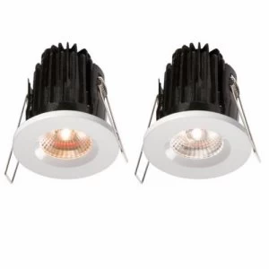 KnightsBridge FireKnight 7W IP65 LED 4000K Downlight With White Bezel - Cool White