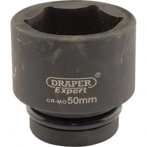 Draper Expert 1" Drive Hexagon Impact Socket Metric 1" 50mm