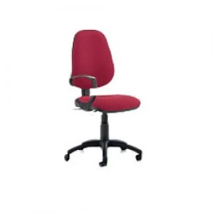 Task Office Chair Eclipse III Lever Wine Fabric With Loop Arms