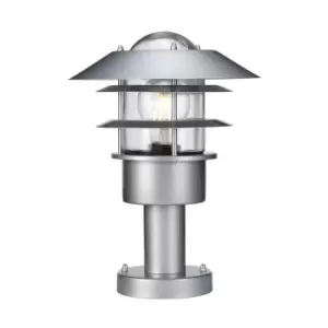 Outdoor IP44 1 Bulb Wall Ground Pedestal Light 304 SS / Silver LED E27 60W