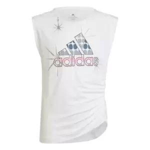 adidas Dance Single Jersey Regular Tank Top Kids - White