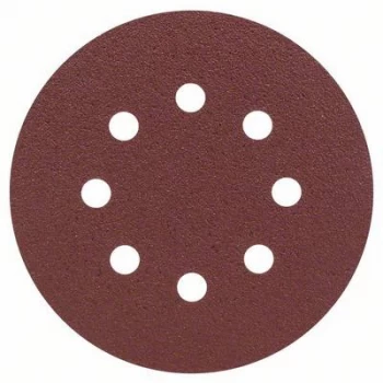 Bosch Accessories 2607019493 Router sandpaper Hook-and-loop-backed, Punched Grit size 80 (Ø) 125mm 25 pc(s)