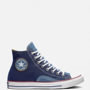 Converse Mens Chuck Taylor All Star Indigo Boro Hi-Top Trainers - Midnight Navy - UK 8