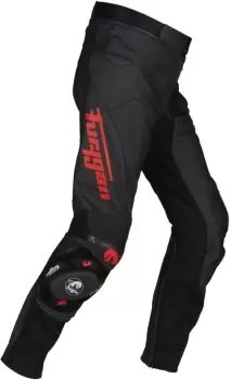 Furygan Raptor Evo Motorcycle Leather Pants, black-red, Size 38, black-red, Size 38