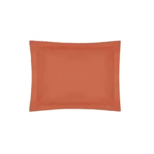 Easy Care Minimum Iron Oxford Pillowcase Terracotta